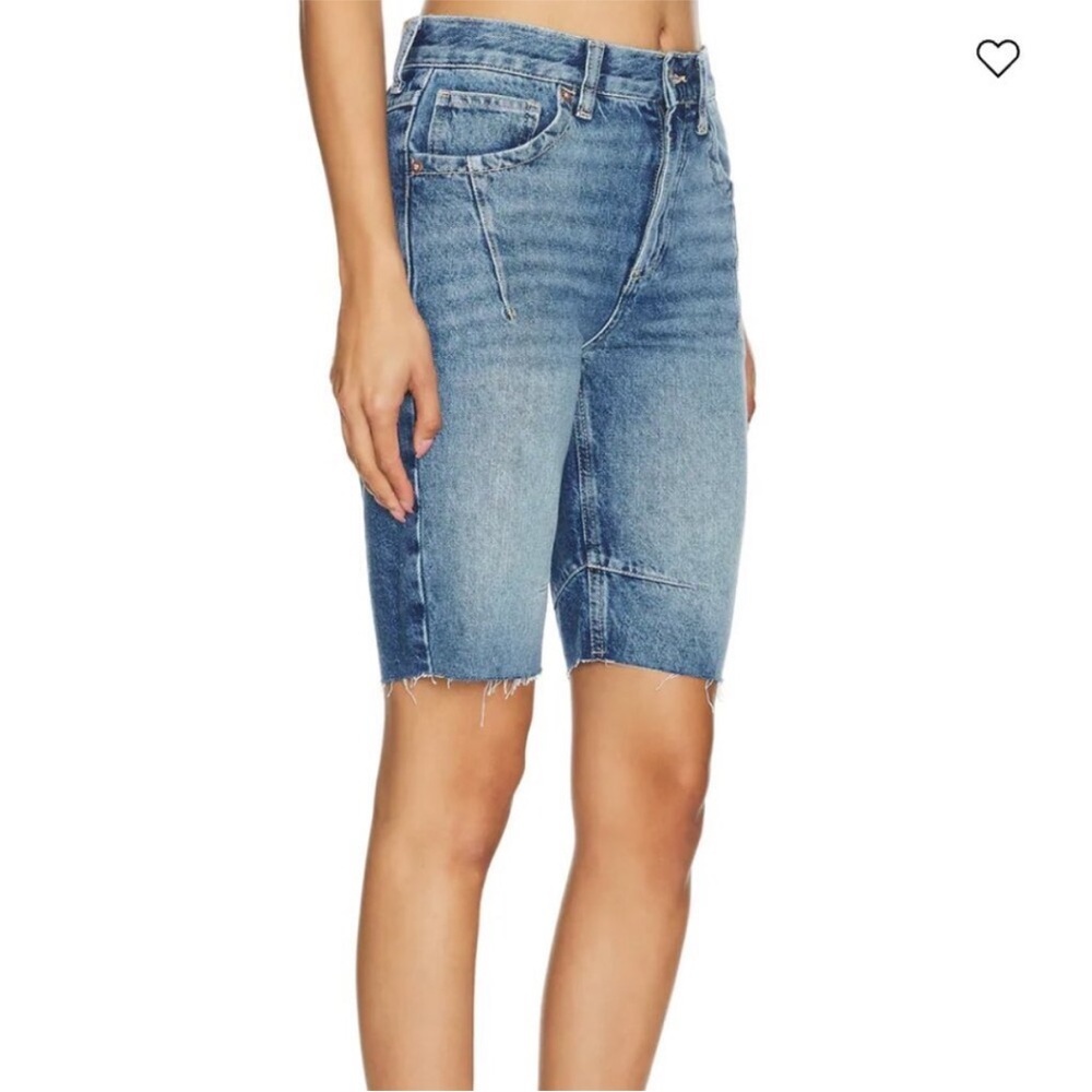 NWT Free People x We The Free Ghost Town High Rose Long Shorts / Jorts - Picture 2 of 14